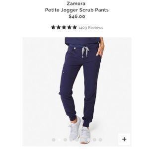 FIGS Jogger Scrub Pant, Petite Large- Navy